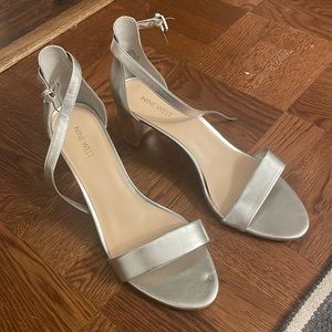 Silver Nine West sandals